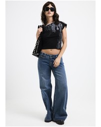Neon Hart - Zine Off Shoulder Top