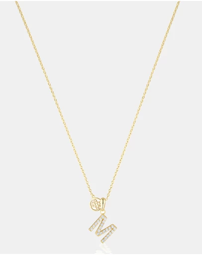 Georgini - Georgini Luxury Letters M Initial Pendant Gold