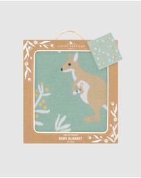 Living Textiles - Australiana Jacquard Blanket - Kangaroo