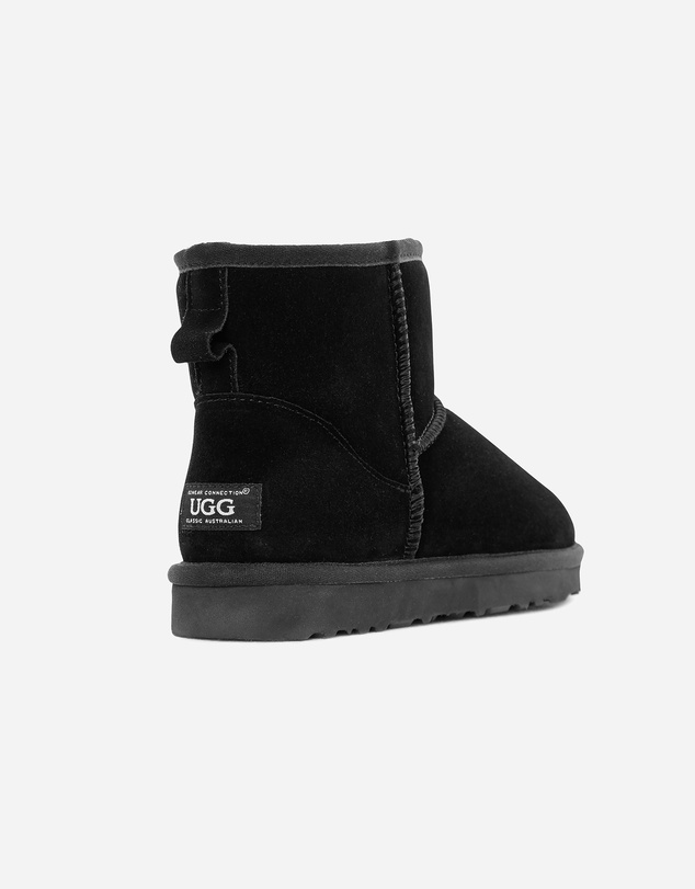 Ozwear Connection Uggs - Ugg Boots Genuine Australian Sheepskin Unisex Mini Classic Suede