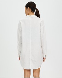 Brixton - Vintage Linen LS Shirtdress