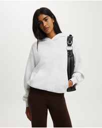 Cotton On - Graphic Boxy Fleece Hoodie