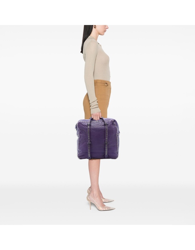Pre-Loved by Azura Reborn - Pre-Loved Intrecciato Trimmed Leather Handbag