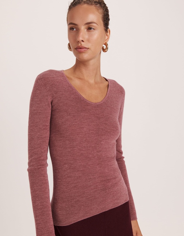 SABA - Janet Merino Wool Scoop Neck Knit