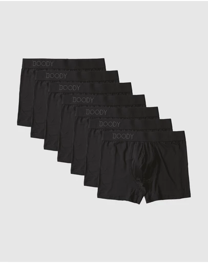 Boody - 7-Pack Mens Everyday Boxer Black