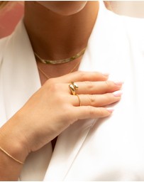 Mestige - Sheathe Ring - 18K Gold Plated