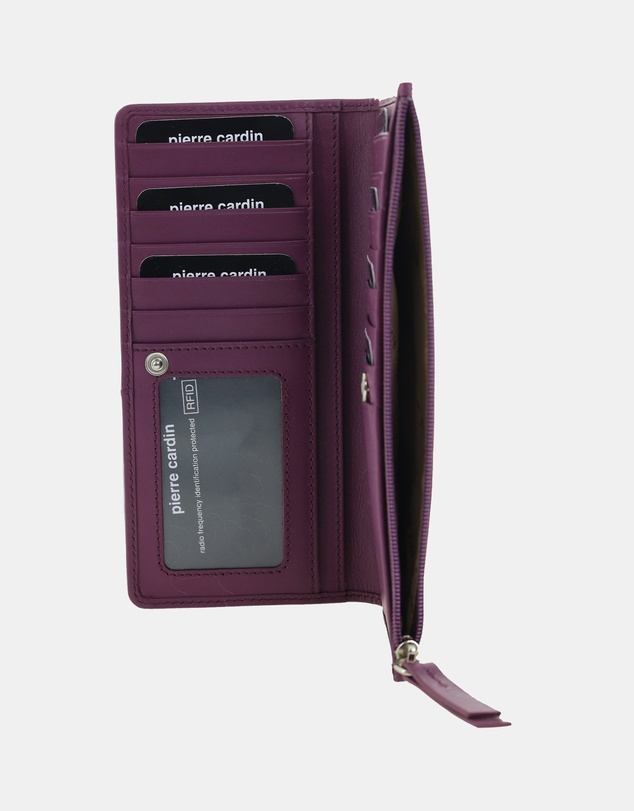 Pierre Cardin - Pierre Cardin Genuine Ladies Leather Bi-Fold Wallet