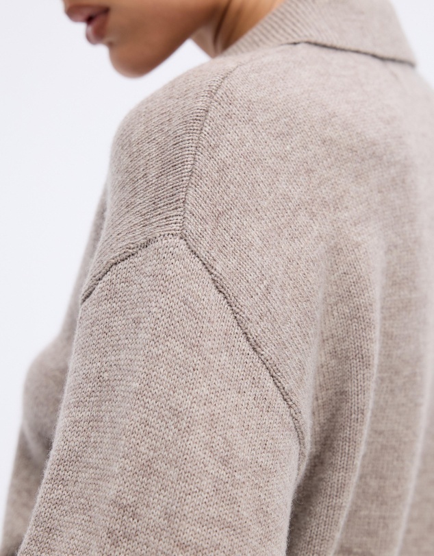 Minima Esenciales - Zoe Merino Wool Cashmere Blend Cardigan