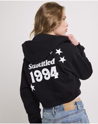 Subtitled - Stargazer Cropped Zip Hoodie