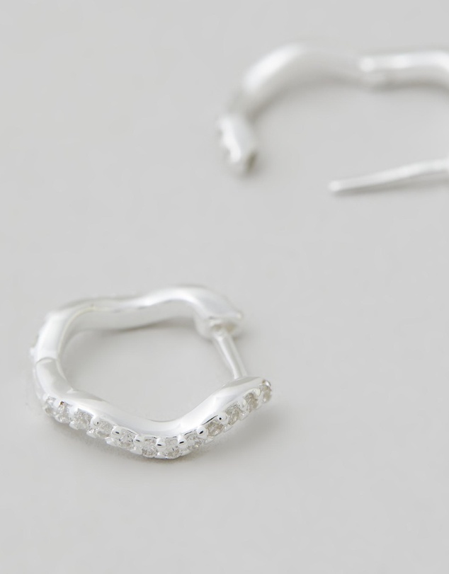 SAINT VALENTINE - Luna Wave Huggies - Silver