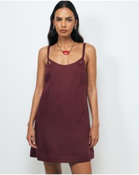 AERE - Haisley Linen Mini Dress