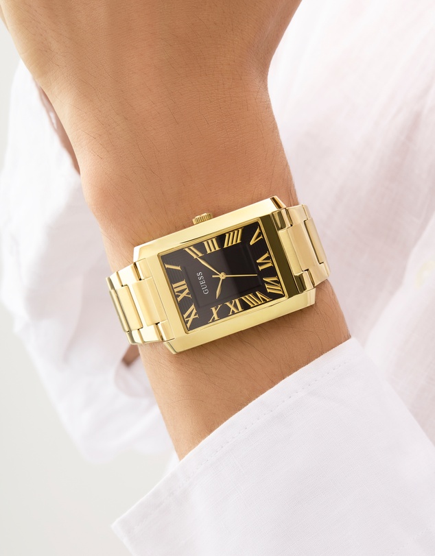 GUESS - Guess Men's Gold Tone 33.7mm Analogue Watch
