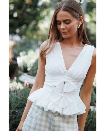 Petal & Pup - Bitsy Top - White