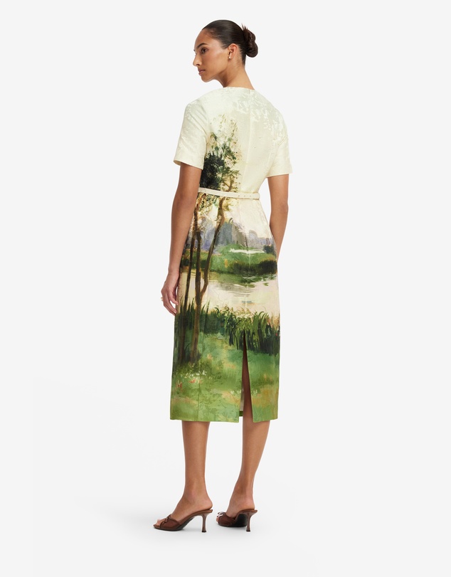 LEO LIN - Elizabeth Jacquard SS Midi Dress