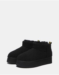 EVERAU - EverAU Ugg Ultra Platform Teddycozy Faux Fur Upper UGG Boots