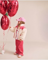 Huxbaby - Sherpa Cord Patches Jacket - Babies-Kids