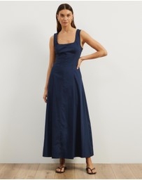Atmos&Here - Ivy Square Neck Cotton Maxi Dress