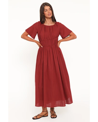 Petal & Pup - Harlen Maxi Dress - Deep Red