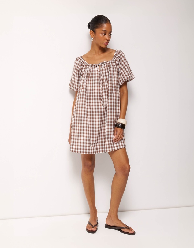 AERE - Saylor Gingham Mini Dress
