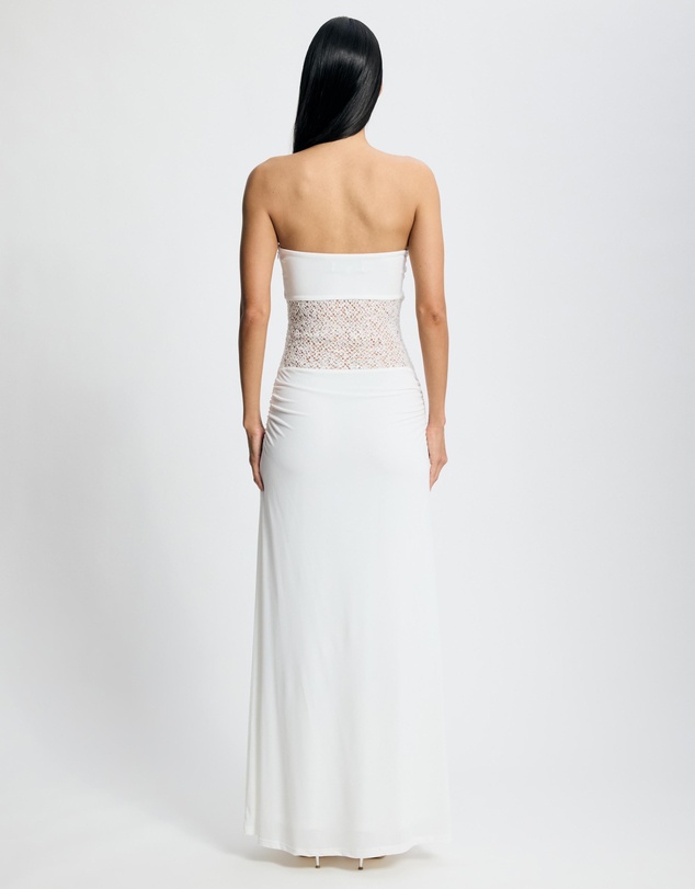 Lover - Raven Contrast Net Maxi Dress