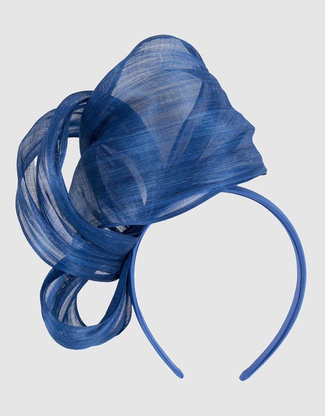 Fillies Collection - Bespoke Light Blue Bow Racing Fascinator