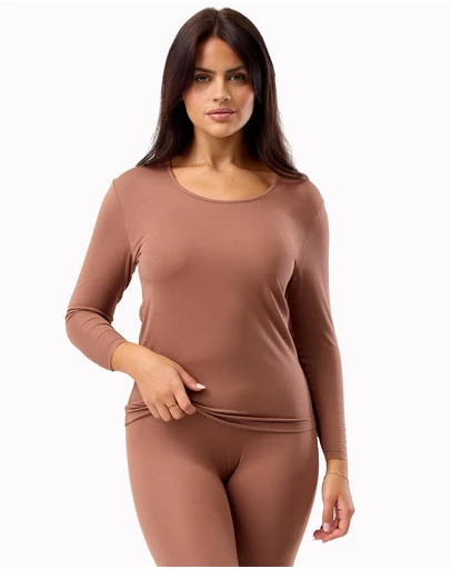 Hush Hush - Modal Thermal Long Sleeve Top