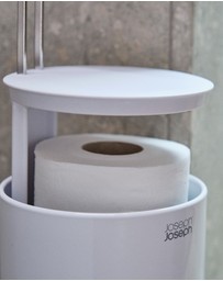 Joseph Joseph - EasyStore™ Gloss White Concealed Toilet Roll Holder