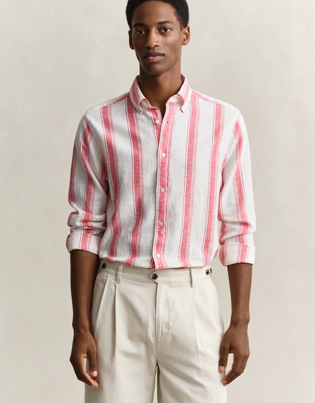 Gant - Cotton Linen Stripe Shirt