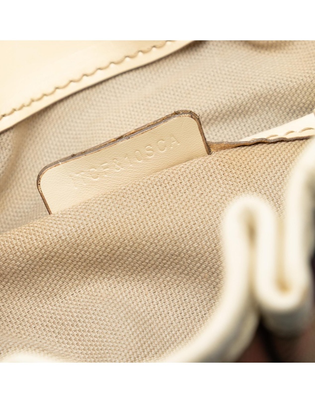 Pre-Loved by Azura Reborn - Pre-Loved House Check Canvas and Leather Bridle Whipstitch Satchel