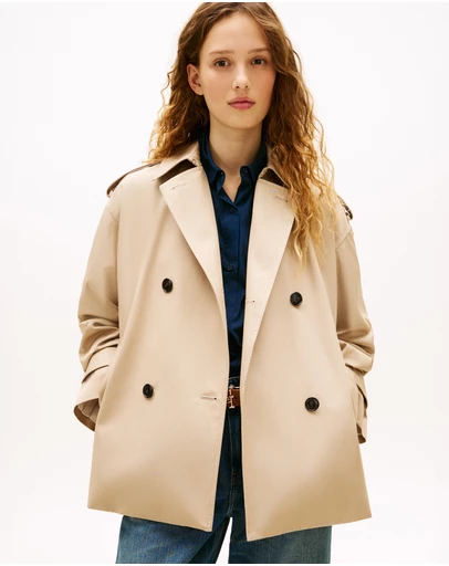 Tommy Hilfiger - Water Repellent Relaxed Short Trench Coat
