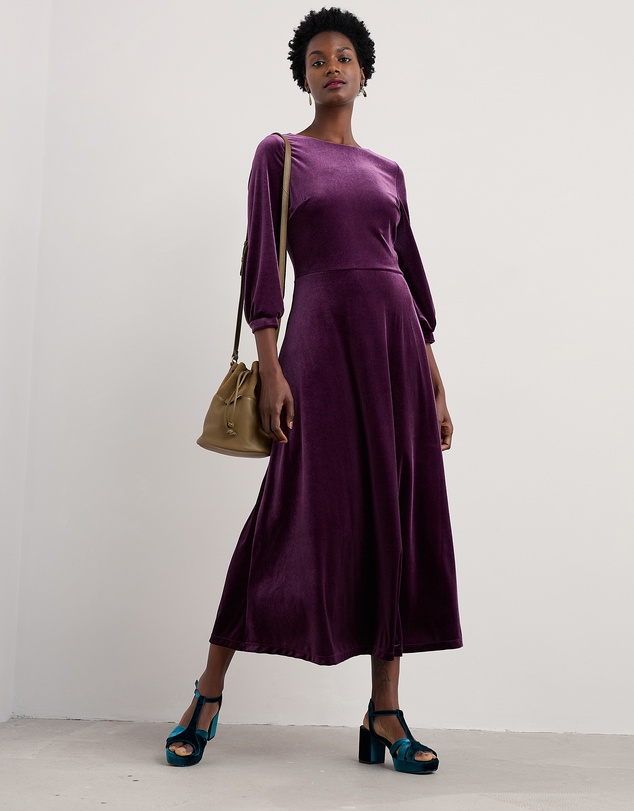 Seasalt - Seasalt Cornwall Purple Oak Cottage Dress