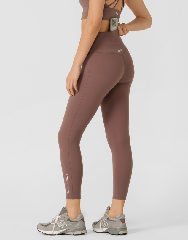 Lorna Jane - Lotus No Chafe Phone Pocket Ankle Biter Leggings