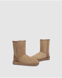 EVERAU - Australian Shepherd Ugg Short Classic Sheepskin Upper UGG Boots