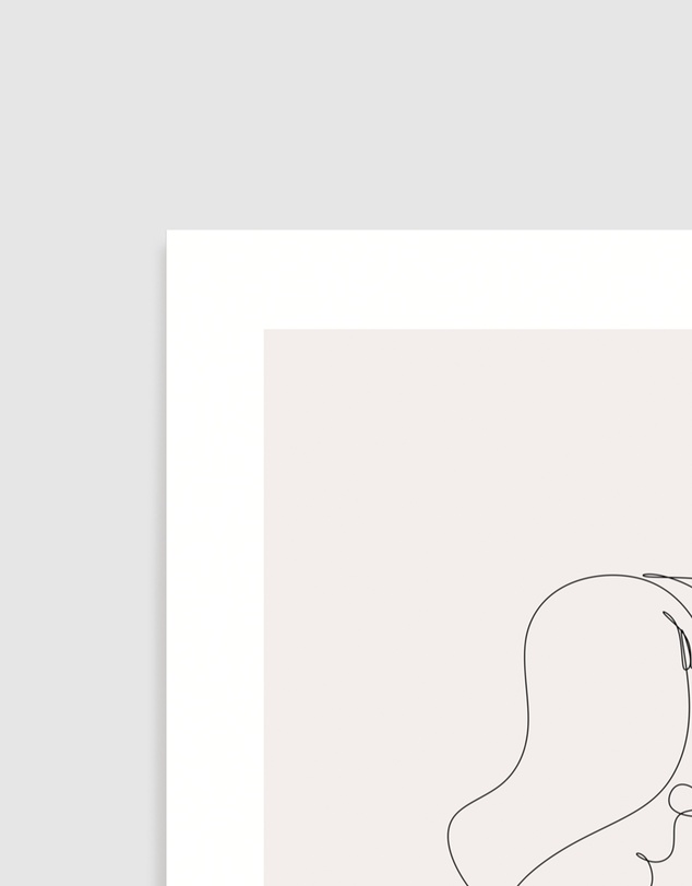 Olive et Oriel - Line Figure III Art Print