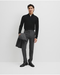 Country Road - Australian Merino Long Sleeve Vam Half Zip Knit