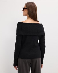 The Fated - Sammy Off Shoulder Knit Top