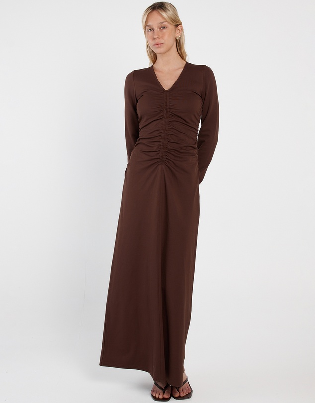 Sass - Abia Gathered Front Jersey Dress
