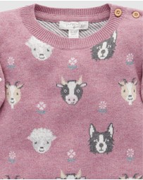 Purebaby - Farm Friends Jumper - Kids-Babies