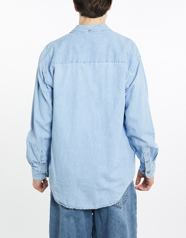 Vintage by The Real Deal - Pre Loved - Vintage 90s Harley Davidson Owners Group Denim Button Up Shirt