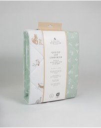 Living Textiles - Reversible Quilted Cot Comforter - Australiana