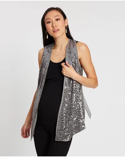 Isabella Oliver - The Sequin Collar Waistcoat