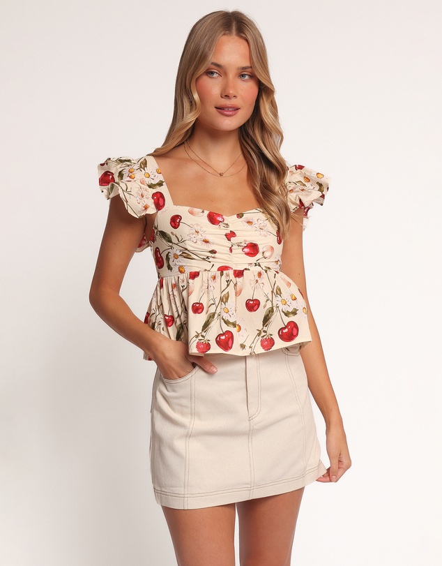 Petal & Pup - Lyric Ruffle Top - Mon Cheri