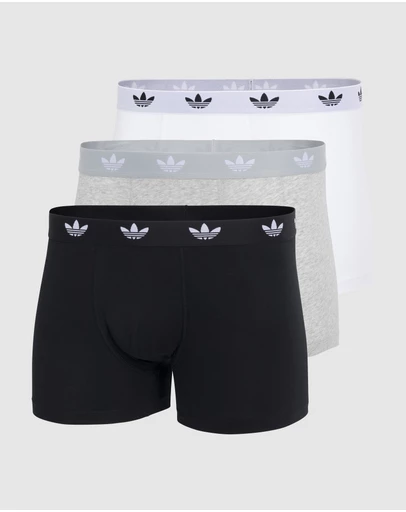 adidas Originals - 3 Pack Comfort Flex Cotton Trunk Underwear