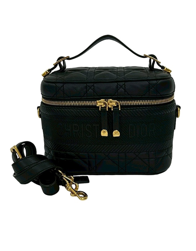 Pre-Loved by Azura Reborn - Pre-Loved Small Lambskin Cannage DiorTravel Vanity Case