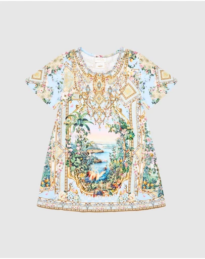Camilla - Mini Tee Dress With Flare Hem - Kids