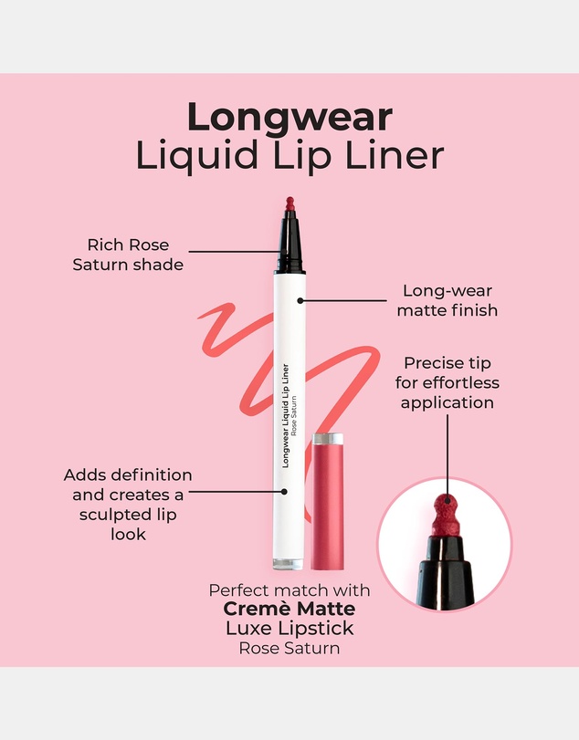MCoBeauty - Longwear Liquid Lip Liner - Rose Saturn