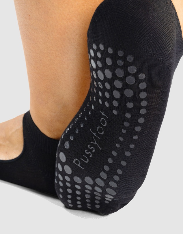Pussyfoot - 3 Pack Bamboo Pilates Barre Yoga Grip Ankle Socks