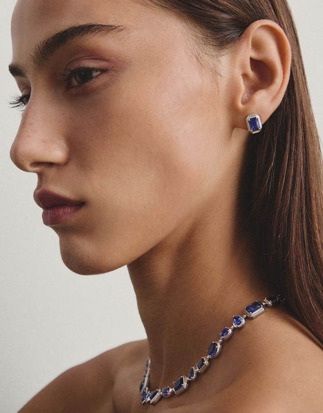 THOMAS SABO - THOMAS SABO Ear studs with nanocrystal in octagon cut