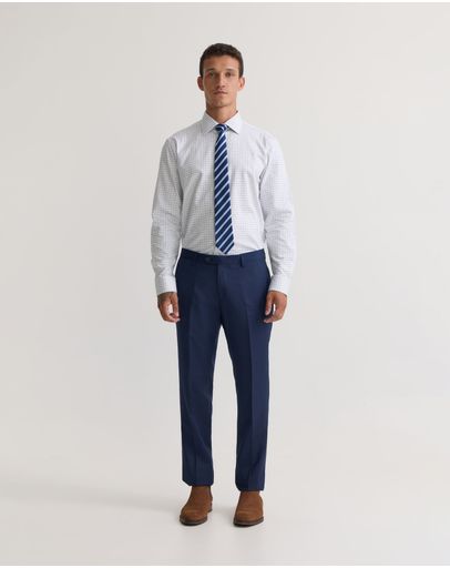 White/ Navy Check