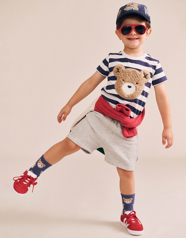 Huxbaby - Furry Huxbear Stripe Tee - Babies-Kids